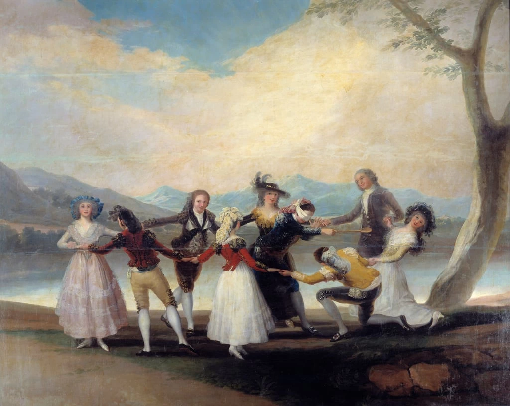 Francisco de Goya y Lucientes - Colin Maillard (Colin, Maillard) il gioco della gallina cieca, Museo del Prado, Madrid